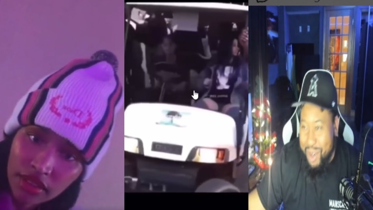 W Plug! Akademiks Reacts to Nicki Minajs latest IG Live & Cardi B Almost flipping Golf Cart over!