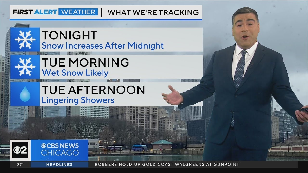 Chicago First Alert Weather: Snow increases after midnight