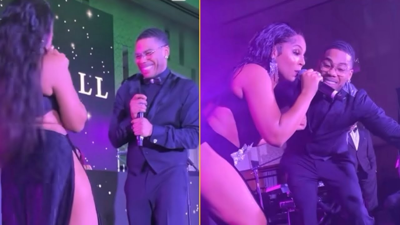 Nelly Making Fun Of Ja Rules Voice & Performs With Ashanti Their Hit Single At Black & White Party