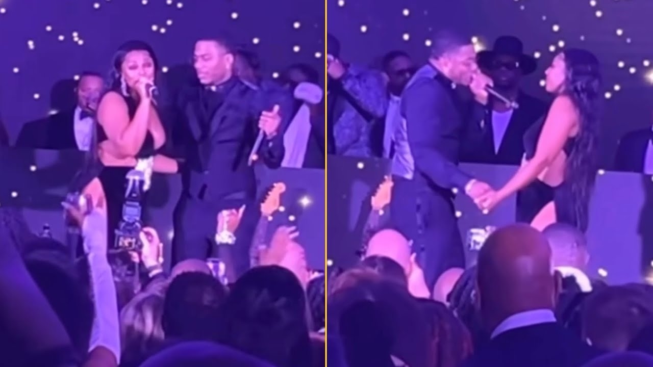 Ashanti Nelly Spotted Together And Performing Body On Me At Black And White Ball Party