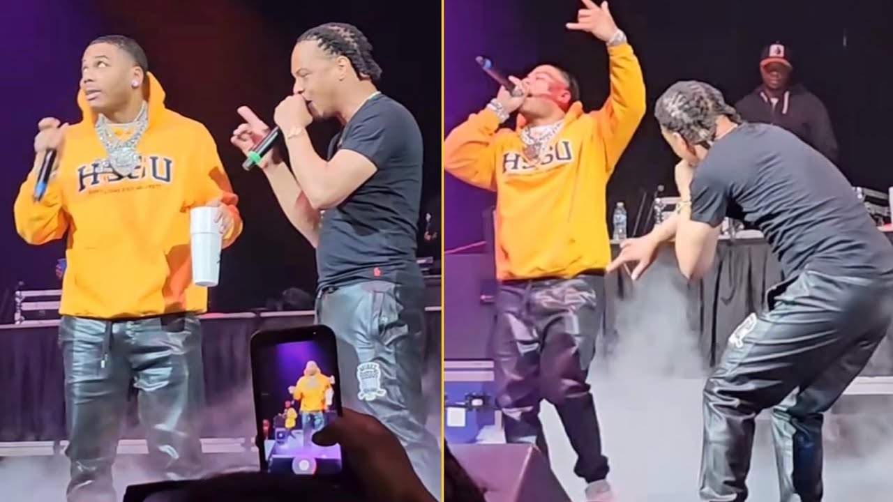 T.I. And Nelly Reunited On The Stage Last Night And Stole The Whole Show ATL Have One & Only King