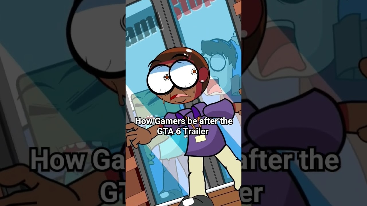 How Gamers be after the GTA 6 Trailer #animationmeme #gta #gta6 #comedy