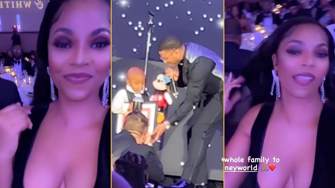Ashanti Showing Love To Nelly And His Kids At Black & White Party Wedding Is On The Way