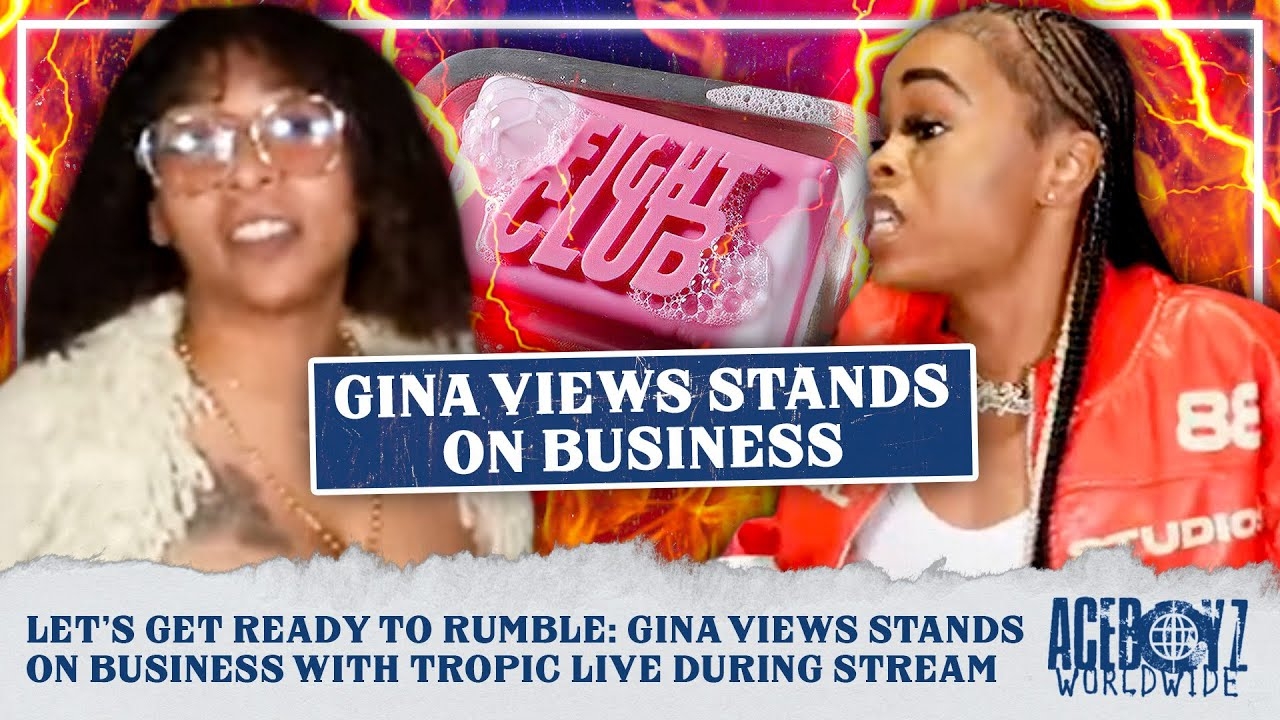 Lets Get Ready To RUMBLE: Gina Views Stands On Business with Tropic Live During Stream