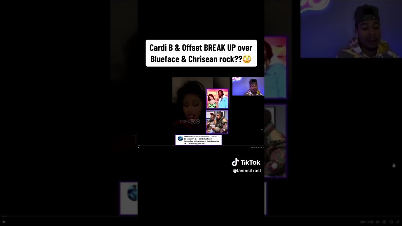 CARDI B - divorcing offset for cheating on her with CHRISEANROCK #chriseanrock #cardib #blueface