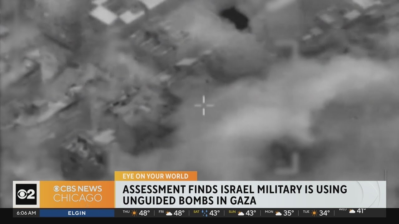 Assessment finds Israel military using unguided bombs in Gaza