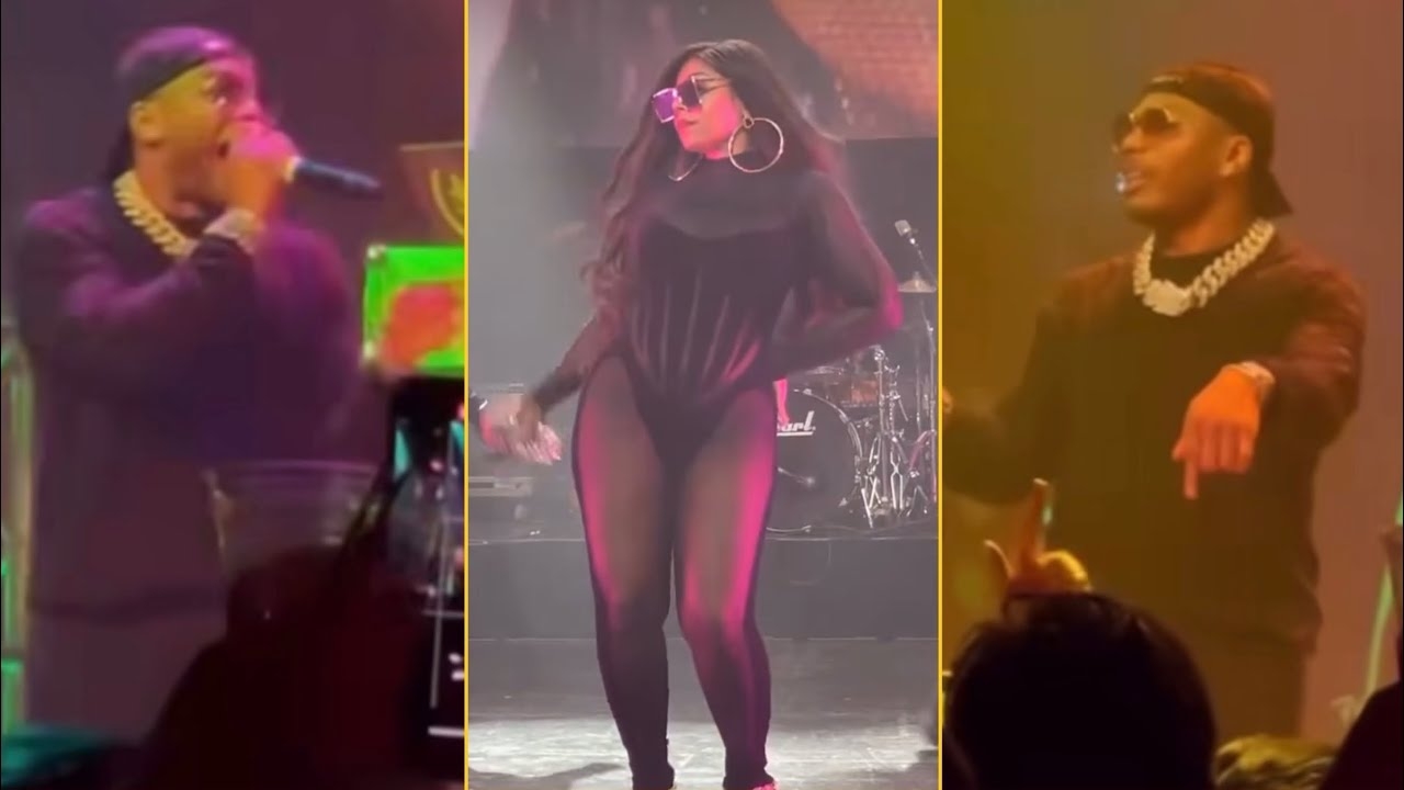 Nelly Shout Outs Pregnant Ashanti And His Kid During The Show Last Nighy Vegas Was A Lit
