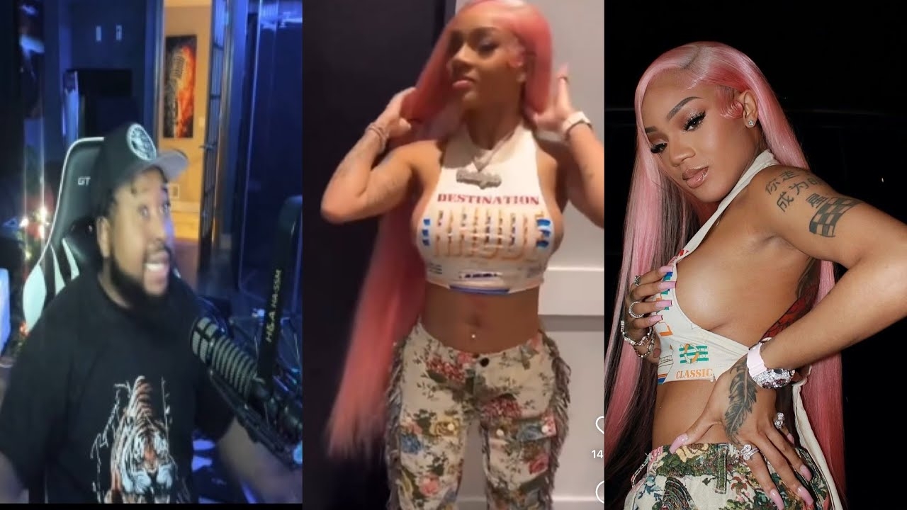 Good look? Akademiks reacts to Glorilla popping out with a breast enhancements!