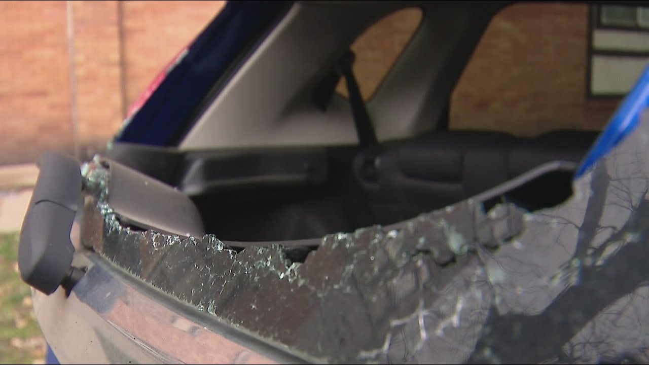 Cars severely damaged in Chicago after severe winds