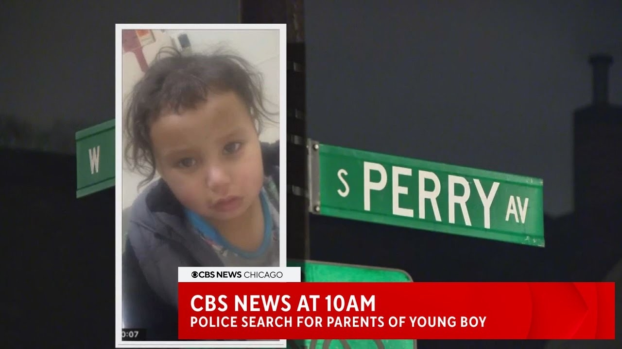 CBS News Chicago: Chicago Police search for parents of young boy found wandering in the cold