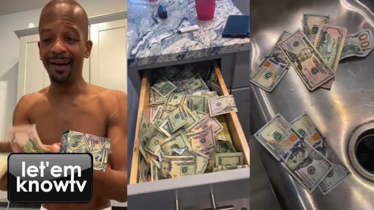 Charleston White Flexing Some Cash, Says This Is Only What He Keeps In His Kitchen