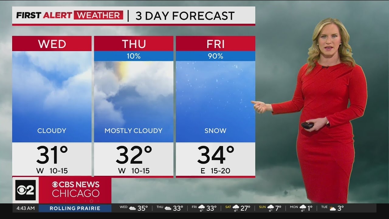 More snow for the Chicago area Wednesday night. Here's what you can expect