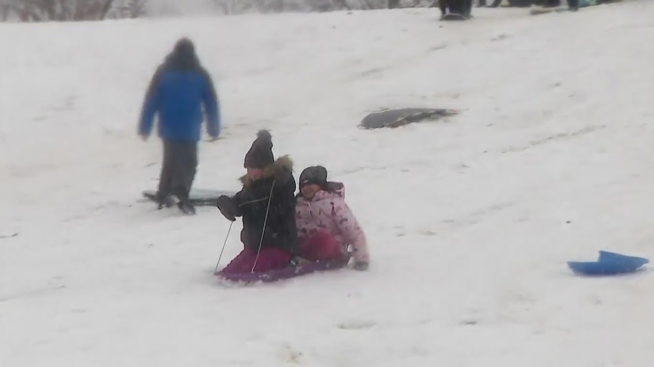Snow day fun day in the suburbs