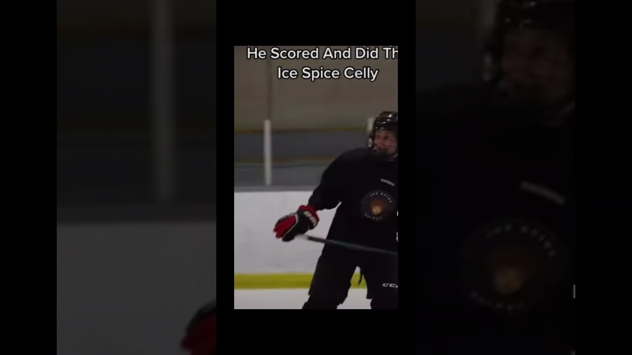 Ice Spice Hockey goes crazy  #icespice #hockey #hockeytok