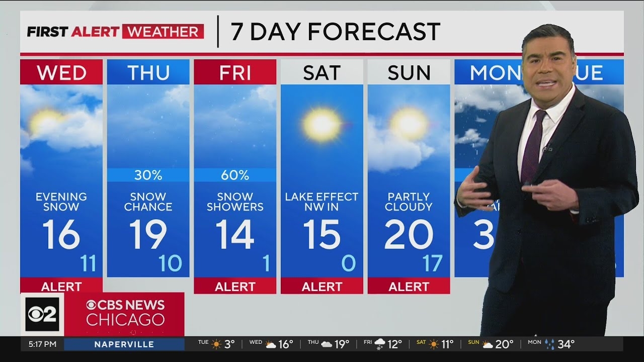 Snow blows back into Chicago area