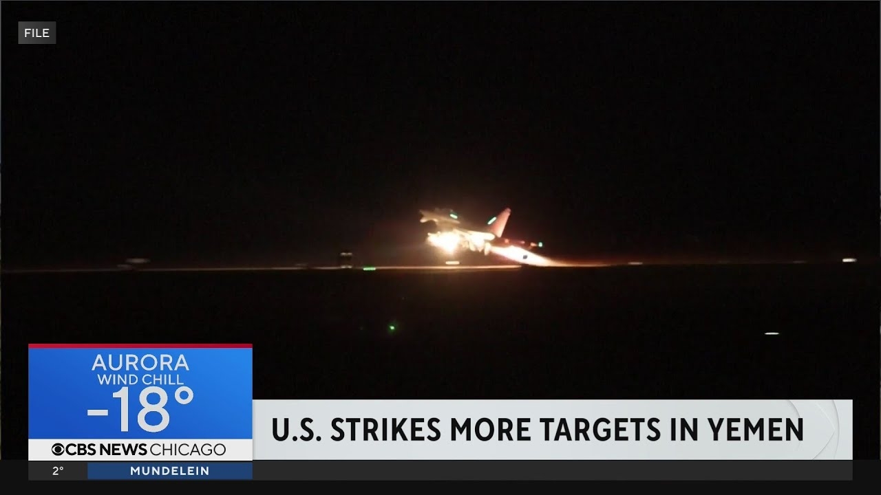 U.S. strikes more Houthi rebel targets in Yemen