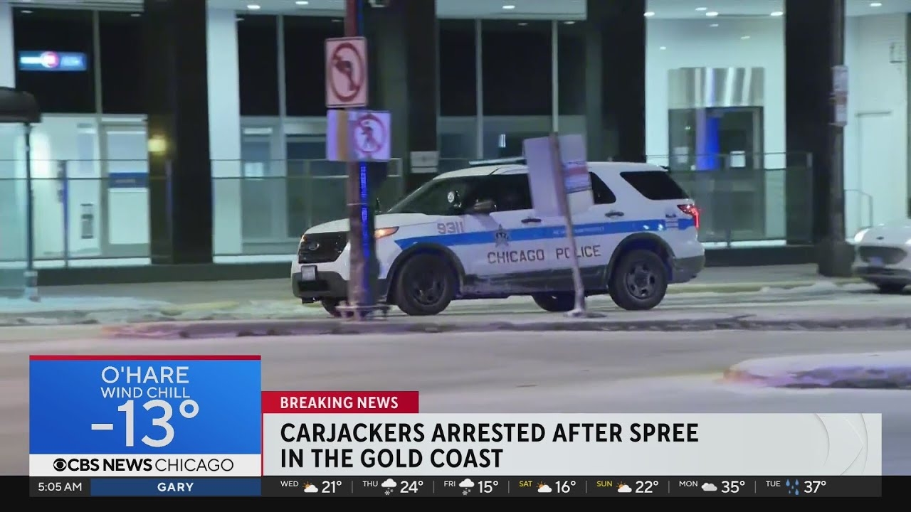 2 carjacking suspects arrested after spree on Chicago's North Side
