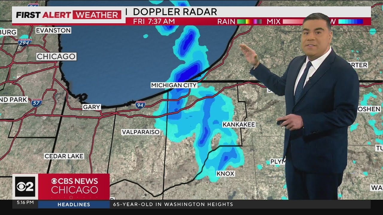Heavy lake effect snow in Northwest Indiana, better cold for Chicago area continue