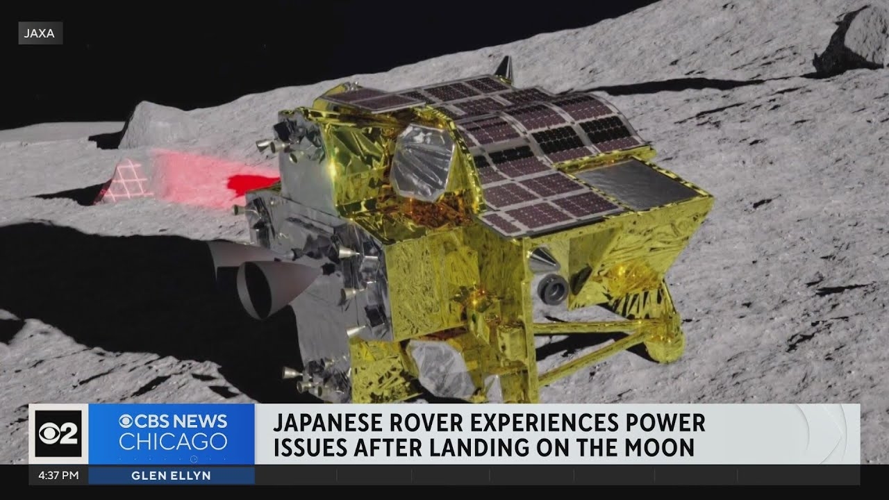 Japanese rover experiences power issues after landing on the moon