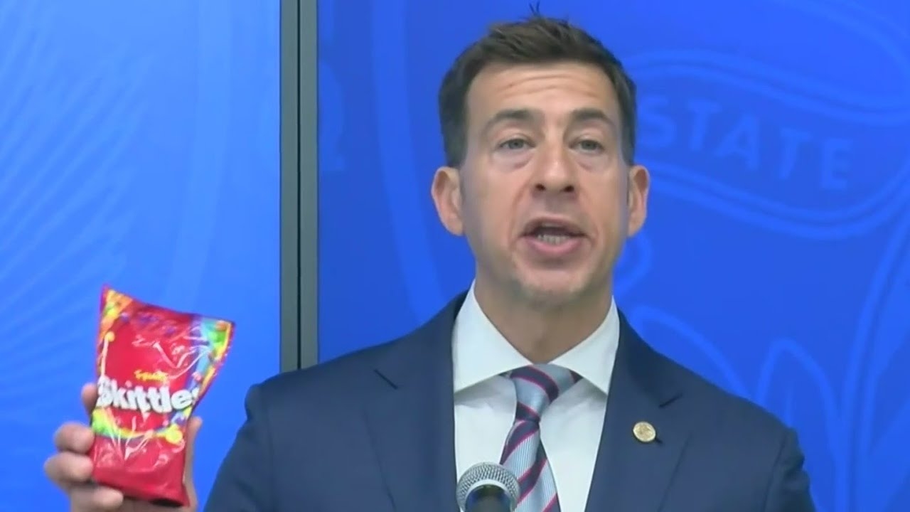 Illinois wants to ban food chemicals, one found in Skittles