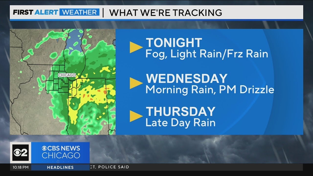 Fog, light rain, and freezing rain coming overnight