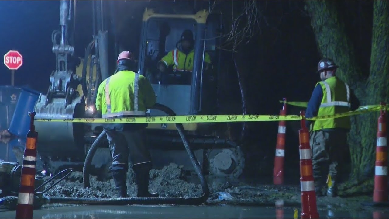 Dixmoor water main break repaired