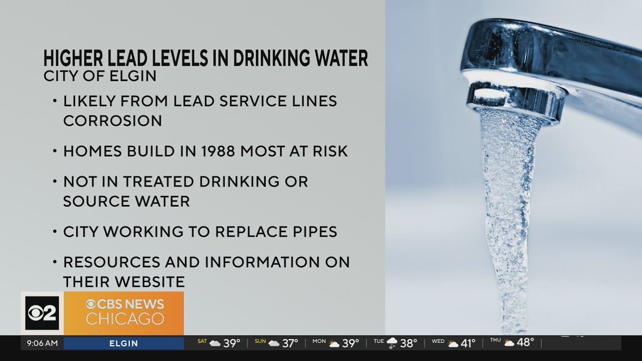 Higher levels of lead found in drinking water in Elgin