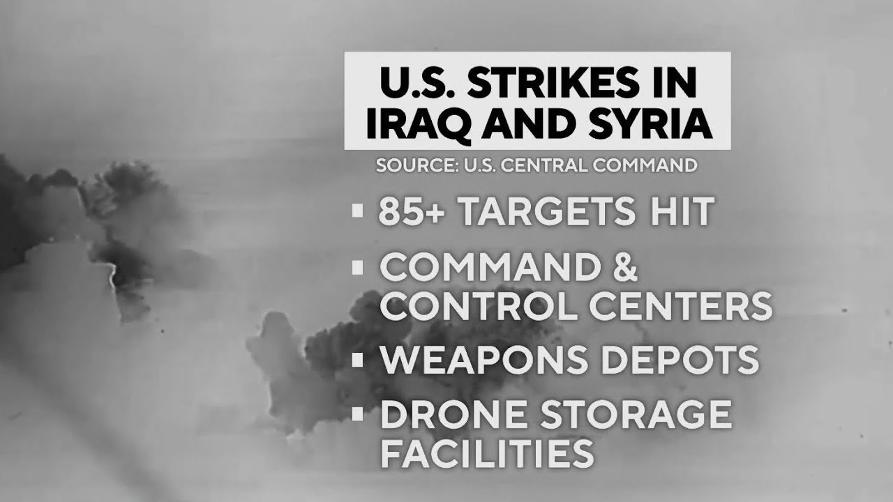 U.S. launched retaliation strikes in Iran, Syria