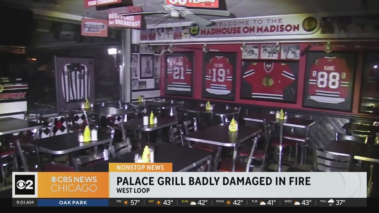 Chicago diner near United Center damaged in overnight fire