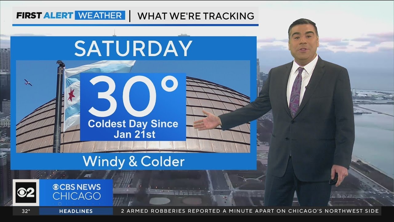 A quick drop in temperatures ahead for the Chicago area