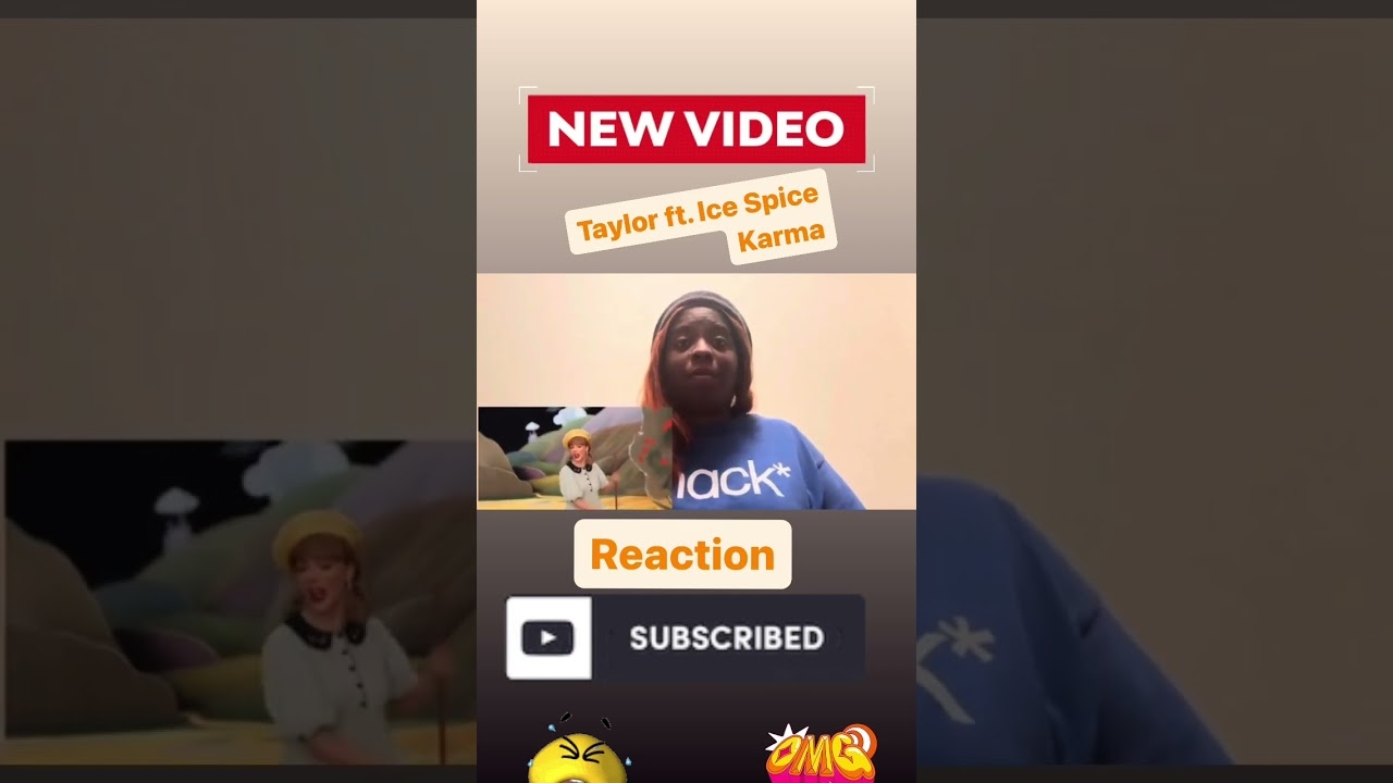 Taylor Swift ft Karma Reaction #taylorswift #tsmidnights #icespice #karma #virelvideo