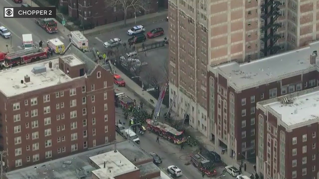 People rescued from windows in high-rise fire in Chicago's South Shore neighborhood