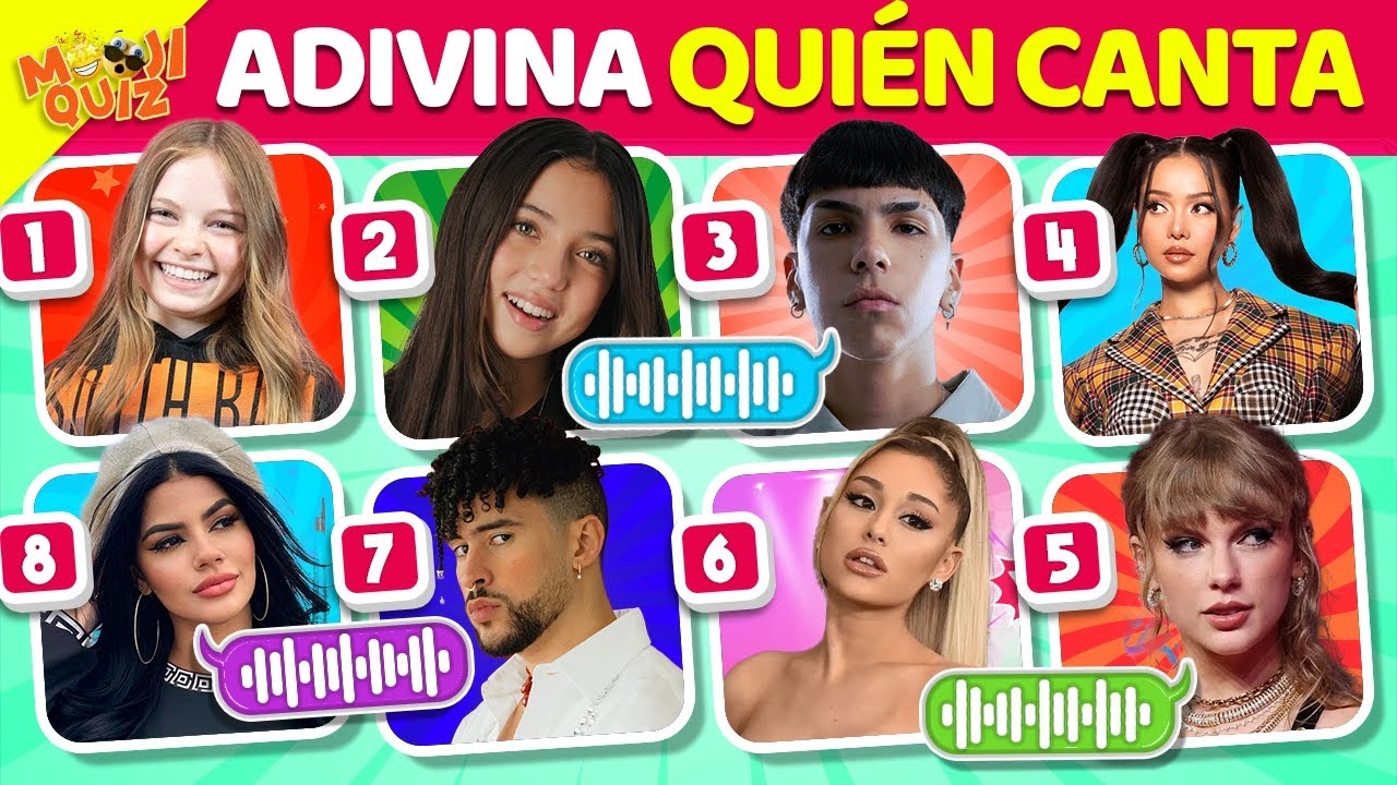 Adivina Quin CantaBella Poarch, Ice Spice, Young Miko, Shakira, Peso Pluma, Alisson Mia