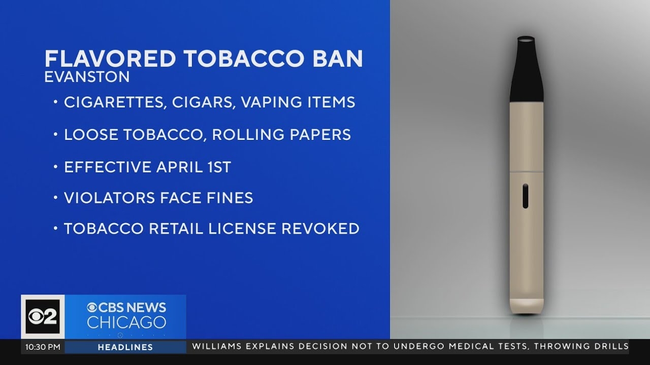 Flavored tobacco ban to go into effect in Evanston, Illinois