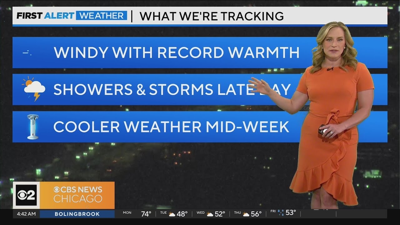 Showers, thunderstorms Monday afternoon