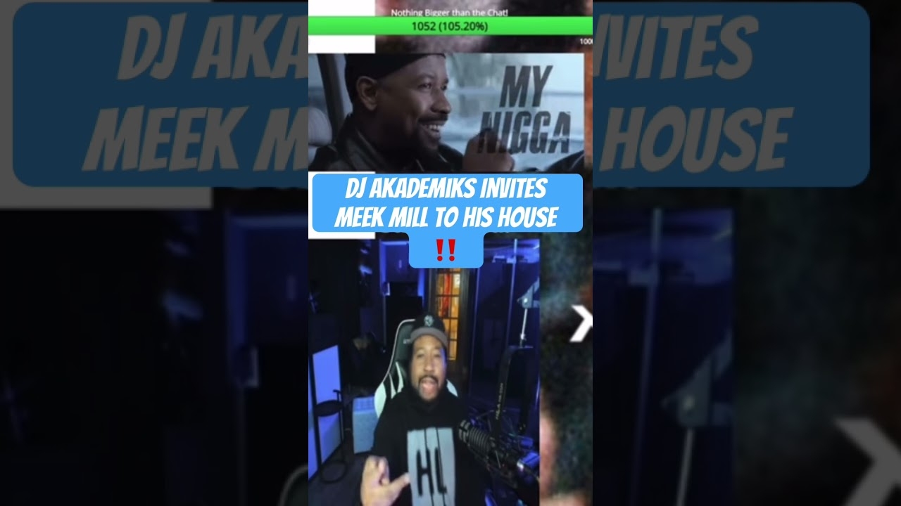 DJ Akademiks Calls Out Meek mills & Invites Him to his House #viral #djakademiks #viral #meekmill