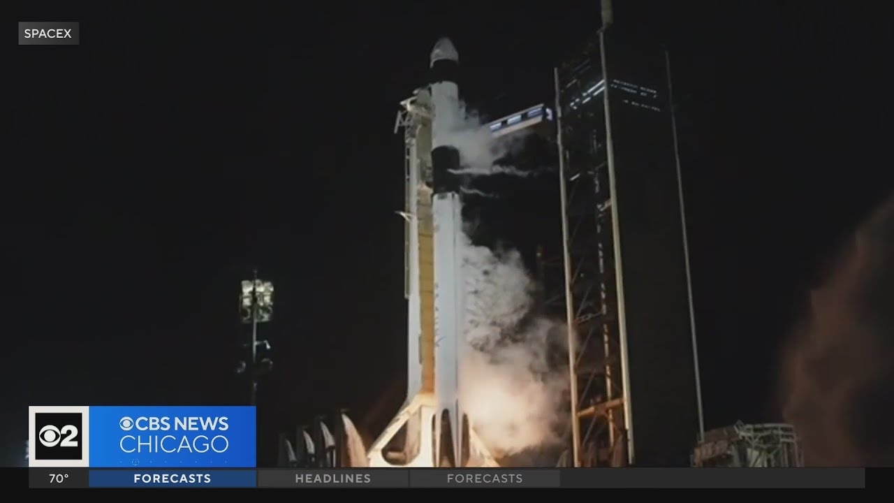 Four astronauts going to the International Space Station