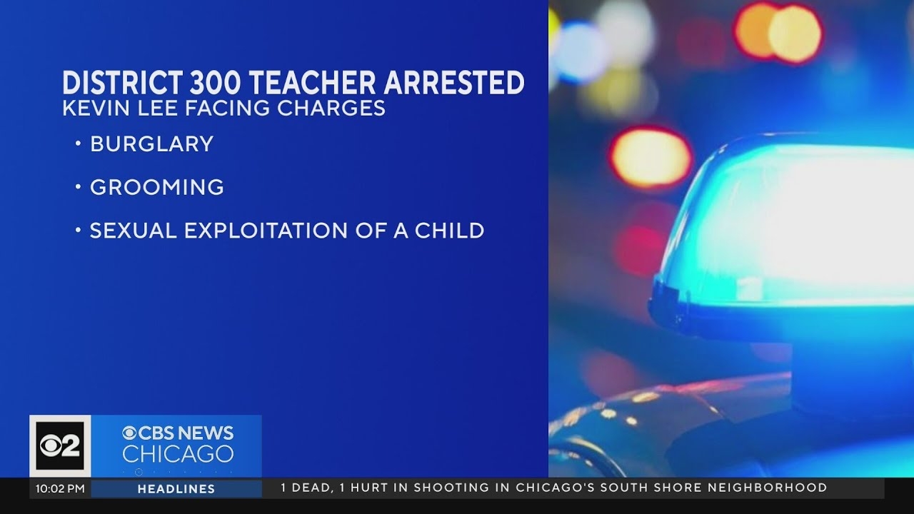 Suburban teacher arrested on three felony charges