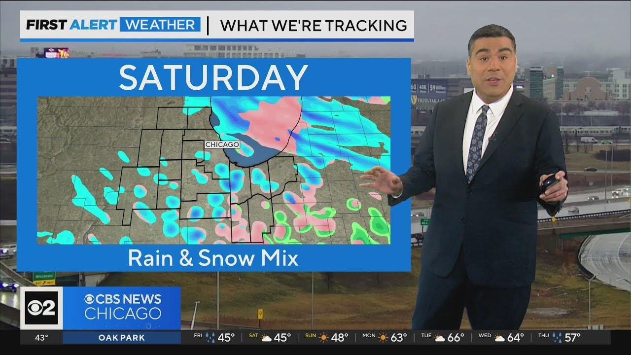 After break in rain in Chicago, more rain, possibly snow on the way Saturday