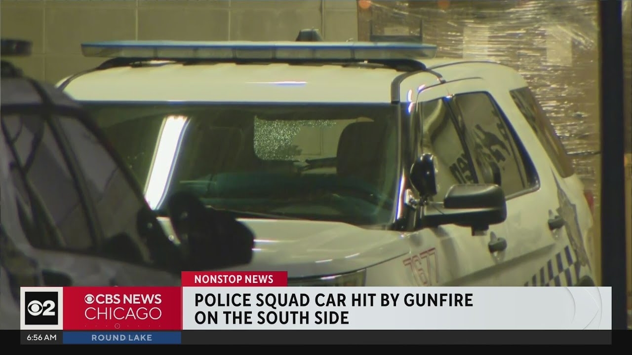Chicago police car hit by gunfire on South Side near Chicago State University