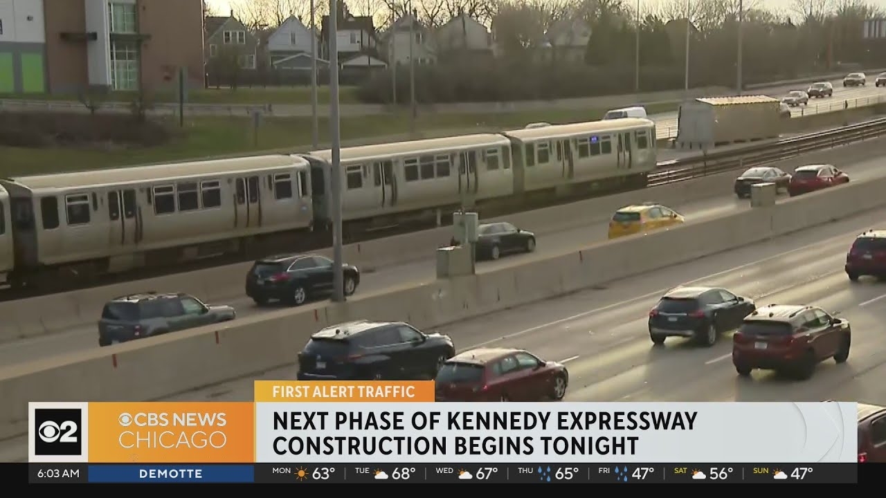 Next phase of Kennedy Expressway construction begins Monday