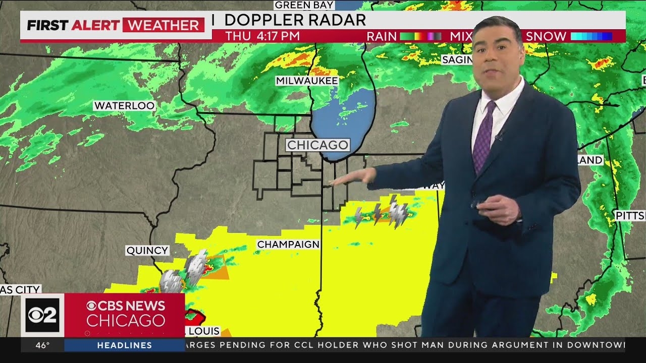 Severe weather possible for south of Chicago area