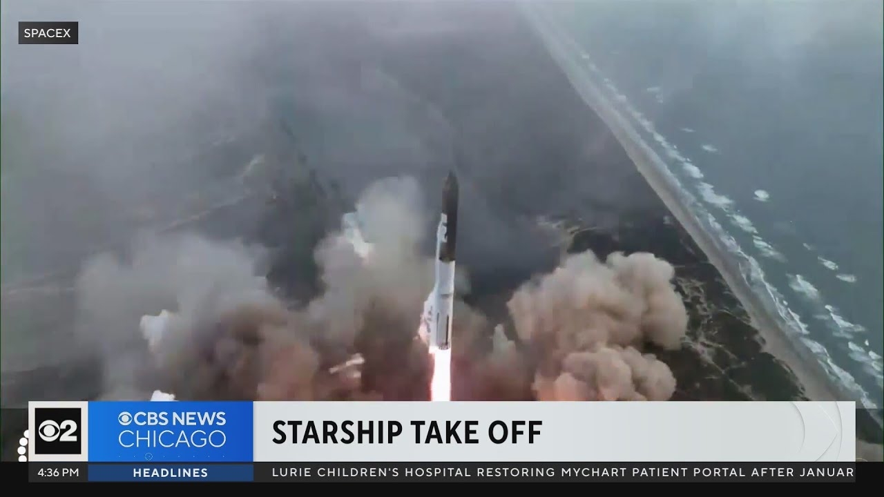 SpaceX launches super-heavy Starship rocket on third test flight