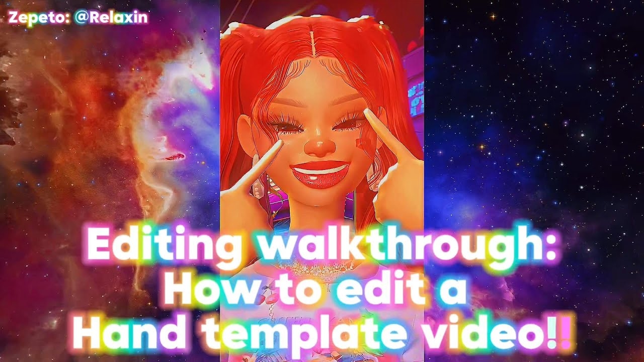 (ZEPETO) RELAX: HOW TO EDIT A HAND TEMPLATE VIDEO; PRINCESS DIANA (ICE SPICE & NICKI MINAJ)