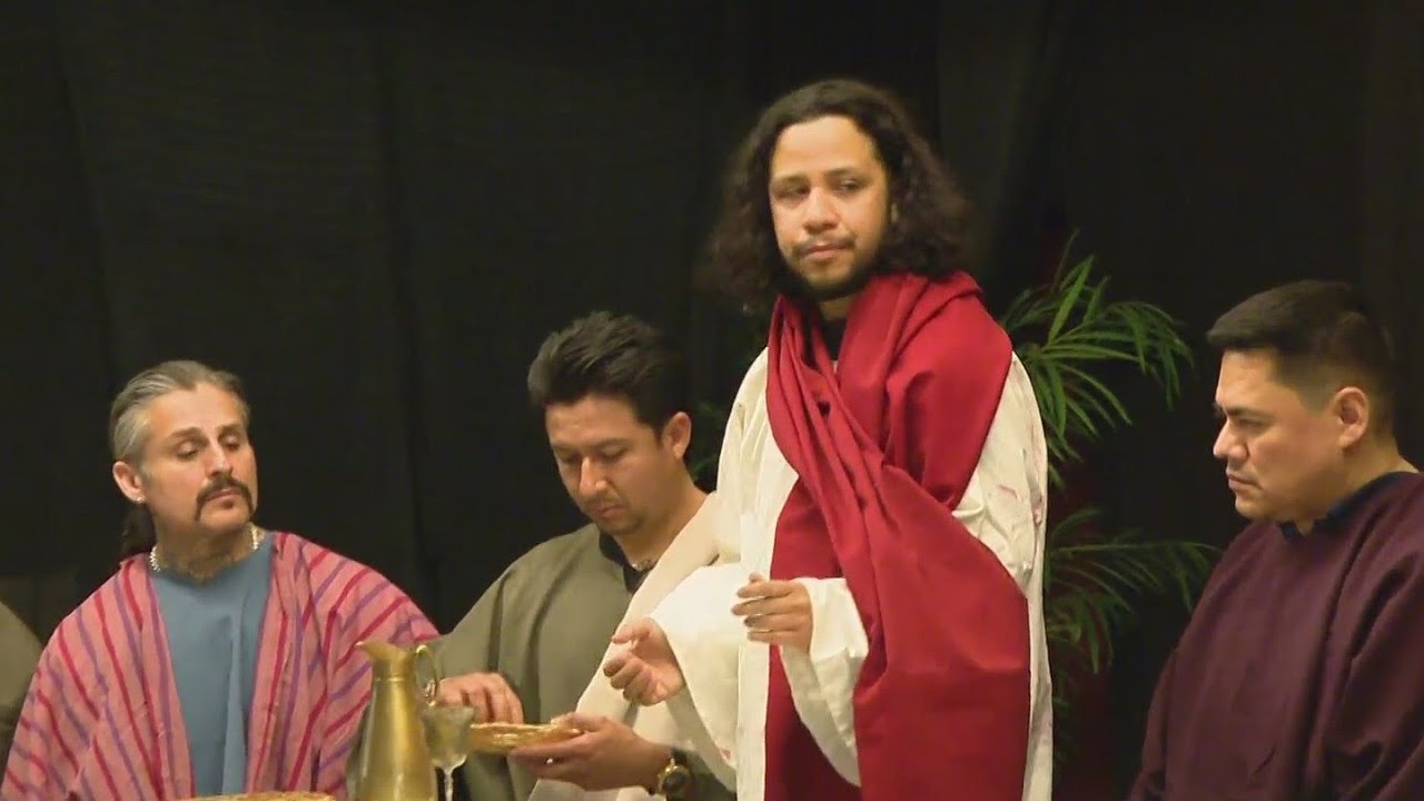 Volunteers prepare for Good Friday Via Crucis in Chicago's Pilsen community