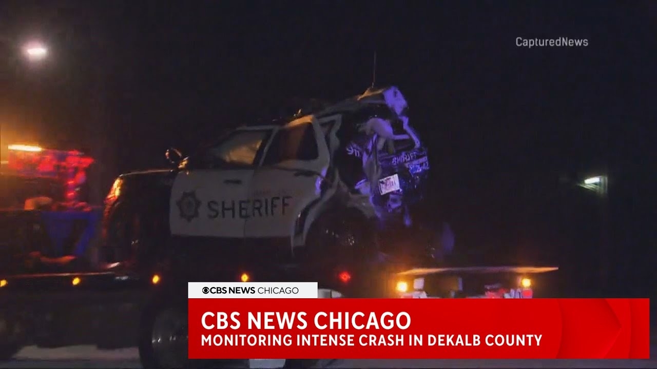 CBS News Chicago: Monitoring intense crash involving Sheriff's car in Northern Illinois