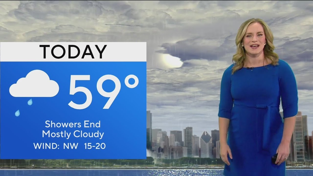 Showers taper off in Chicago with 50s for highs