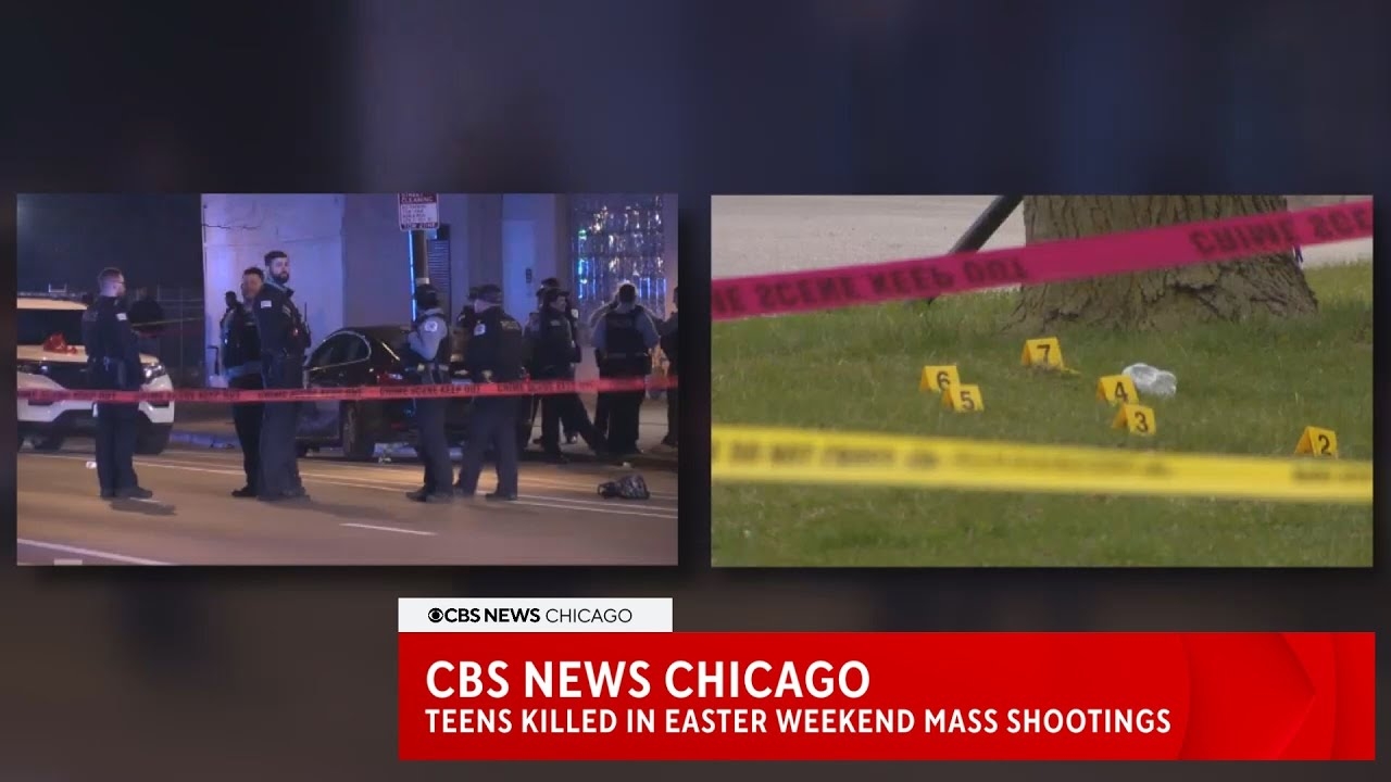 CBS News Chicago: Two mass shootings over Easter weekend leave teenagers dead