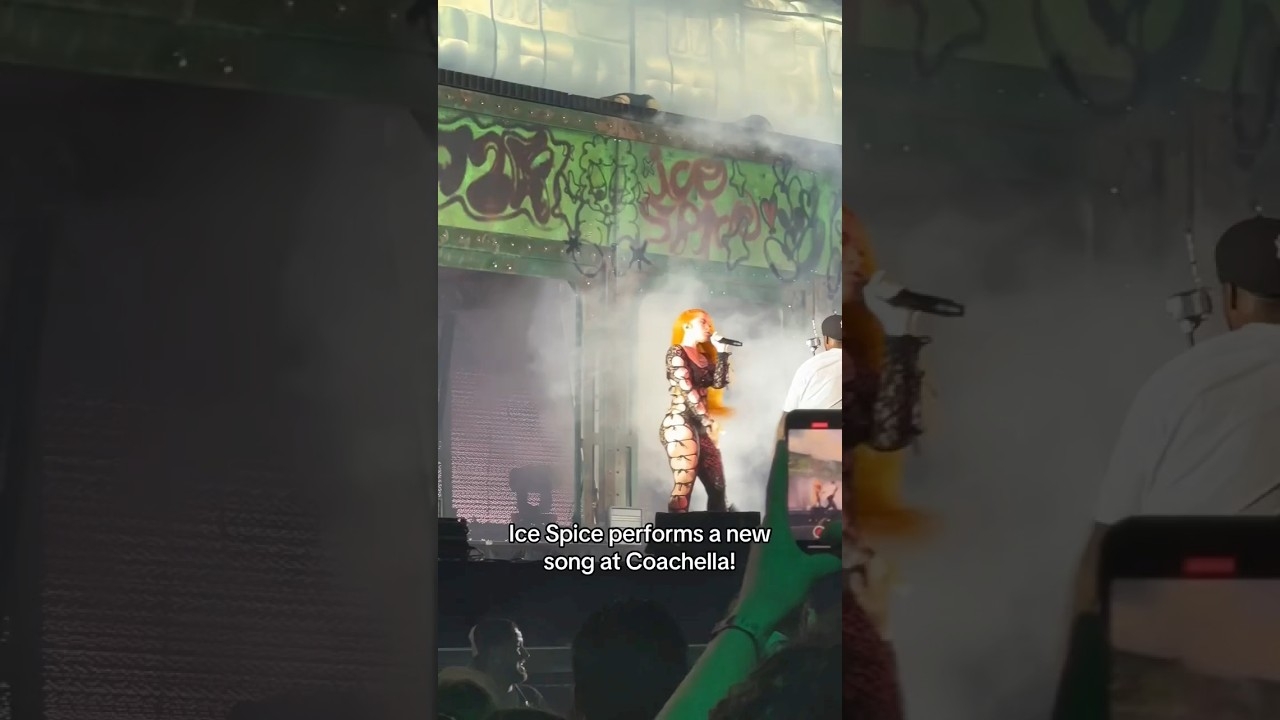Ice spice performs a new song at Coachella