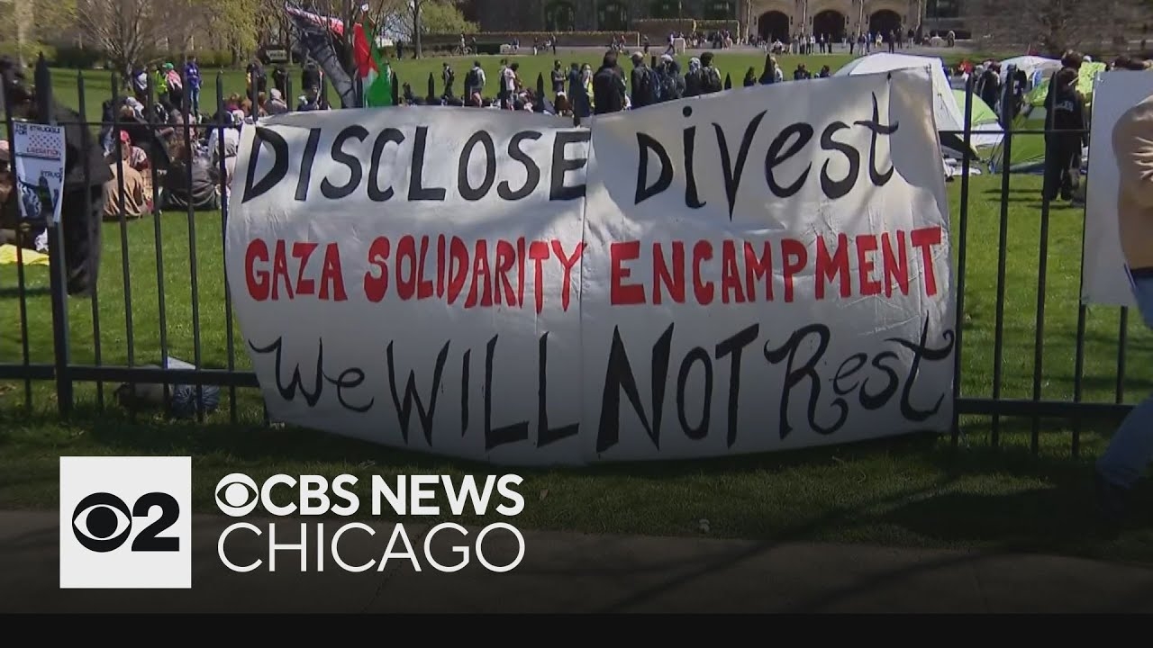 Students at Northwestern protest calling for end for war in Gaza | Full Newscast
